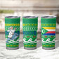 Comoros Christmas Tumbler Cup Santa Riding Dolphin Ocean Waves Crescent Moon - African Pride