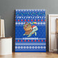 Comoros Christmas Canvas Wall Art Santa Turtle Gifts Snowflakes and Ocean Blue - African Pride