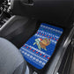 Comoros Christmas Car Mats Santa Turtle Gifts Snowflakes and Ocean Blue - African Pride