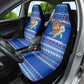 Comoros Christmas Car Seat Cover Santa Turtle Gifts Snowflakes and Ocean Blue - African Pride