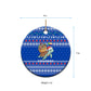 Comoros Christmas Ceramic Ornament Santa Turtle Gifts Snowflakes and Ocean Blue - African Pride