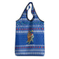 Comoros Christmas Grocery Bag Santa Turtle Gifts Snowflakes and Ocean Blue - African Pride