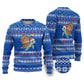 Comoros Christmas Ugly Christmas Sweater Santa Turtle Gifts Snowflakes and Ocean Blue - African Pride