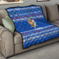 Comoros Christmas Quilt Santa Turtle Gifts Snowflakes and Ocean Blue - African Pride