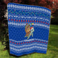 Comoros Christmas Quilt Santa Turtle Gifts Snowflakes and Ocean Blue - African Pride