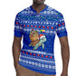 Comoros Christmas Rugby Jersey Santa Turtle Gifts Snowflakes and Ocean Blue - African Pride