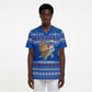 Comoros Christmas Scrub Top Santa Turtle Gifts Snowflakes and Ocean Blue - African Pride