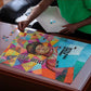 Ida B. Wells Puzzle with Colorful Patchwork Pattern Design Confident Portrait Civil Rights and Journalism Tribute - African Pride