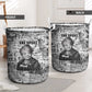 Ida B. Wells Laundry Basket with Newspaper Collage Design Powerful Portrait Civil Rights and Free Press Tribute - African Pride