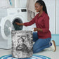 Ida B. Wells Laundry Basket with Newspaper Collage Design Powerful Portrait Civil Rights and Free Press Tribute - African Pride