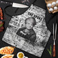 Ida B. Wells Apron with Newspaper Collage Design Powerful Portrait Civil Rights and Free Press Tribute - African Pride