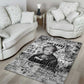 Ida B. Wells Area Rug with Newspaper Collage Design Powerful Portrait Civil Rights and Free Press Tribute - African Pride