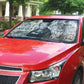 Ida B. Wells Auto Sun Shade with Newspaper Collage Design Powerful Portrait Civil Rights and Free Press Tribute - African Pride
