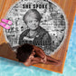 Ida B. Wells Beach Blanket with Newspaper Collage Design Powerful Portrait Civil Rights and Free Press Tribute - African Pride