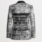 Ida B. Wells Blazer with Newspaper Collage Design Powerful Portrait Civil Rights and Free Press Tribute - African Pride