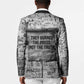 Ida B. Wells Blazer with Newspaper Collage Design Powerful Portrait Civil Rights and Free Press Tribute - African Pride