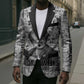 Ida B. Wells Blazer with Newspaper Collage Design Powerful Portrait Civil Rights and Free Press Tribute - African Pride