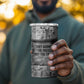 Ida B. Wells 4 in 1 Can Cooler Tumbler with Newspaper Collage Design Powerful Portrait Civil Rights and Free Press Tribute - African Pride