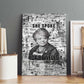 Ida B. Wells Canvas Wall Art with Newspaper Collage Design Powerful Portrait Civil Rights and Free Press Tribute - African Pride