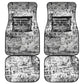 Ida B. Wells Car Mats with Newspaper Collage Design Powerful Portrait Civil Rights and Free Press Tribute - African Pride