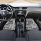 Ida B. Wells Car Mats with Newspaper Collage Design Powerful Portrait Civil Rights and Free Press Tribute - African Pride