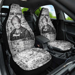 Ida B. Wells Car Seat Cover with Newspaper Collage Design Powerful Portrait Civil Rights and Free Press Tribute - African Pride