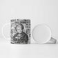 Ida B. Wells Ceramic Mug with Newspaper Collage Design Powerful Portrait Civil Rights and Free Press Tribute - African Pride