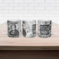 Ida B. Wells Ceramic Mug with Newspaper Collage Design Powerful Portrait Civil Rights and Free Press Tribute - African Pride
