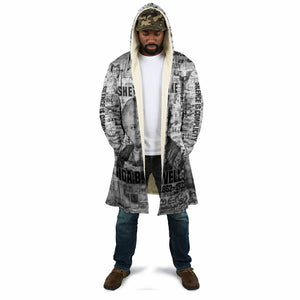 Ida B. Wells Cloak with Newspaper Collage Design Powerful Portrait Civil Rights and Free Press Tribute - African Pride
