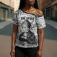 Ida B. Wells Cross Shoulder Shirt with Newspaper Collage Design Powerful Portrait Civil Rights and Free Press Tribute - African Pride