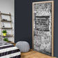 Ida B. Wells Door Cover with Newspaper Collage Design Powerful Portrait Civil Rights and Free Press Tribute - African Pride