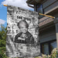 Ida B. Wells Garden Flag with Newspaper Collage Design Powerful Portrait Civil Rights and Free Press Tribute - African Pride