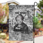Ida B. Wells Garden Flag with Newspaper Collage Design Powerful Portrait Civil Rights and Free Press Tribute - African Pride