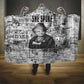 Ida B. Wells Hooded Blanket with Newspaper Collage Design Powerful Portrait Civil Rights and Free Press Tribute - African Pride