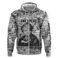 Ida B. Wells Hoodie with Newspaper Collage Design Powerful Portrait Civil Rights and Free Press Tribute - African Pride