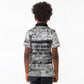 Ida B. Wells Kid Polo Shirt with Newspaper Collage Design Powerful Portrait Civil Rights and Free Press Tribute - African Pride