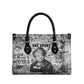 Ida B. Wells Leather Bag with Newspaper Collage Design Powerful Portrait Civil Rights and Free Press Tribute - African Pride