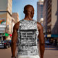 Ida B. Wells Men Tank Top with Newspaper Collage Design Powerful Portrait Civil Rights and Free Press Tribute - African Pride