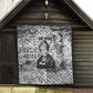 Ida B. Wells Quilt with Newspaper Collage Design Powerful Portrait Civil Rights and Free Press Tribute - African Pride