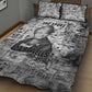 Ida B. Wells Quilt Bed Set with Newspaper Collage Design Powerful Portrait Civil Rights and Free Press Tribute - African Pride