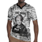 Ida B. Wells Rugby Jersey with Newspaper Collage Design Powerful Portrait Civil Rights and Free Press Tribute - African Pride