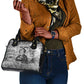 Ida B. Wells Shoulder Handbag with Newspaper Collage Design Powerful Portrait Civil Rights and Free Press Tribute - African Pride
