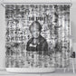 Ida B. Wells Shower Curtain with Newspaper Collage Design Powerful Portrait Civil Rights and Free Press Tribute - African Pride