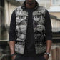 Ida B. Wells Sleeveless Puffer Jacket with Newspaper Collage Design Powerful Portrait Civil Rights and Free Press Tribute - African Pride