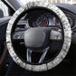 Ida B. Wells Steering Wheel Cover with Newspaper Collage Design Powerful Portrait Civil Rights and Free Press Tribute - African Pride