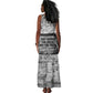 Ida B. Wells Tank Maxi Dress with Newspaper Collage Design Powerful Portrait Civil Rights and Free Press Tribute - African Pride