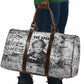 Ida B. Wells Travel Bag with Newspaper Collage Design Powerful Portrait Civil Rights and Free Press Tribute - African Pride