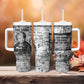 Ida B. Wells Tumbler With Handle with Newspaper Collage Design Powerful Portrait Civil Rights and Free Press Tribute - African Pride