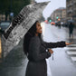 Ida B. Wells Umbrella with Newspaper Collage Design Powerful Portrait Civil Rights and Free Press Tribute - African Pride
