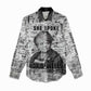 Ida B. Wells Women Casual Shirt with Newspaper Collage Design Powerful Portrait Civil Rights and Free Press Tribute - African Pride